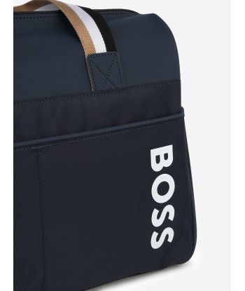 BOSS Baby Logo Changing Bag in Navy (38cm) 50-70% off 