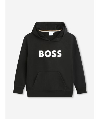 BOSS Boys Logo Hoodie in Black Profitez des Offres !