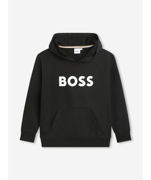 BOSS Boys Logo Hoodie in Black Profitez des Offres !