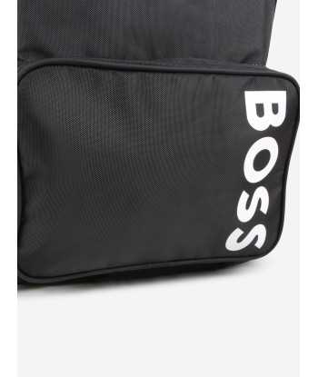 BOSS Boys Logo Backpack in Black (40cm) votre