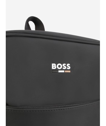 BOSS Boys Logo Backpack in Black (36cm) de France