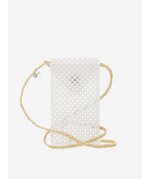 Monnalisa Girls Pearl Crossbody Bag in White (15cm) Découvrez la collection