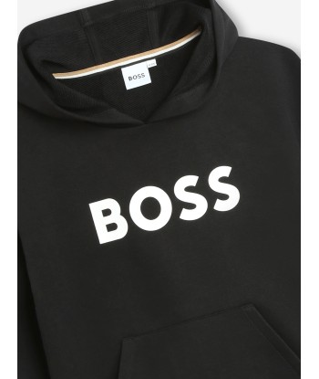 BOSS Boys Logo Hoodie in Black Profitez des Offres !