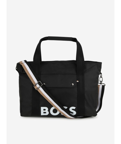 BOSS Baby Logo Changing Bag in Black (42cm) ouvre sa boutique