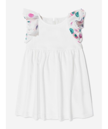 Chloé Baby Girls Ruffle Dress in Ivory shop