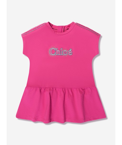 Chloé Baby Girls T-Shirt Dress in Pink chez Cornerstreet bien 