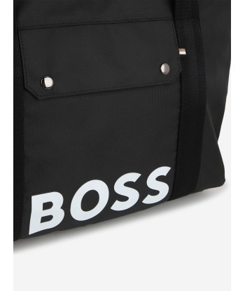 BOSS Baby Logo Changing Bag in Black (42cm) ouvre sa boutique