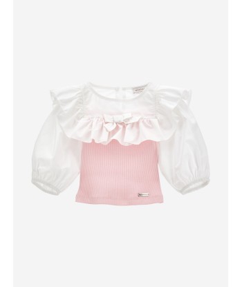 Monnalisa Girls Provenza Top in Pink online