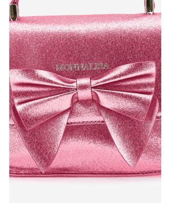 Monnalisa Girls Glitter Bow Handbag in Pink (21cm) Jusqu'à 80% De Réduction