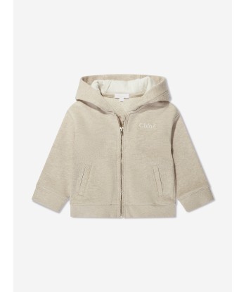 Chloé Baby Girls Logo Tracksuit in Beige basket pas cher