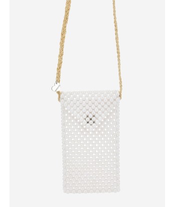 Monnalisa Girls Pearl Crossbody Bag in White (15cm) Découvrez la collection