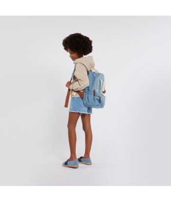 Chloé Girls Denim Backpack in Blue (36cm) 2023