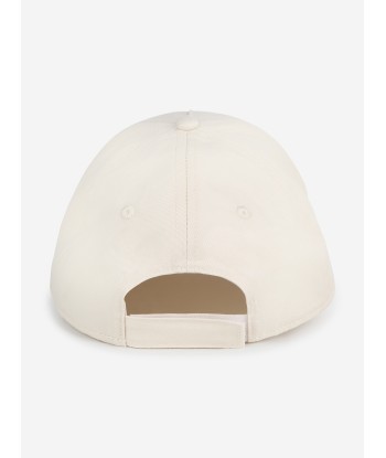 Chloé Girls Embroidered Logo Cap in Ivory Jusqu'à 80% De Réduction