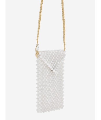 Monnalisa Girls Pearl Crossbody Bag in White (15cm) Découvrez la collection