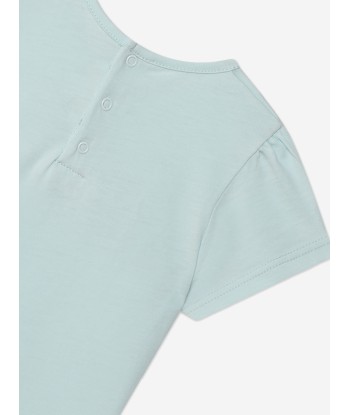 Chloé Baby Girls Logo T-Shirt in Blue Véritable concentré