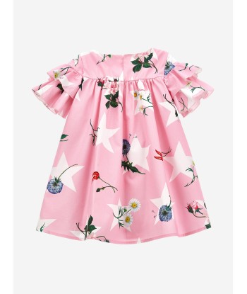 Monnalisa Girls Stars And Flowers Dress in Pink plus qu'un jeu 