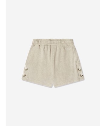 Chloé Girls Lacing Shorts in Beige la colonne vertébrale