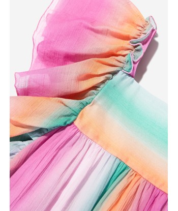 Chloé Girls Crepe Rainbow Dress in Multicolour la livraison gratuite