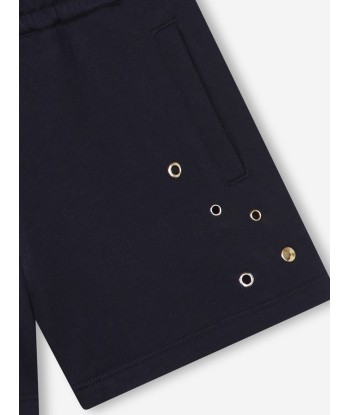 Chloé Girls Linen Shorts in Navy paiement sécurisé