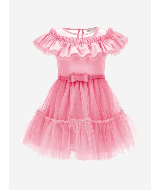 Monnalisa Girls Tulle Dress in Pink Economisez 