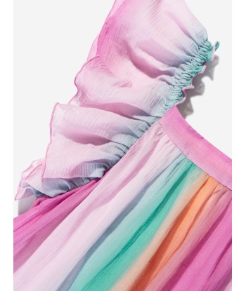 Chloé Girls Rainbow Ruffle Blouse in Multicolour ou a consommer sur place