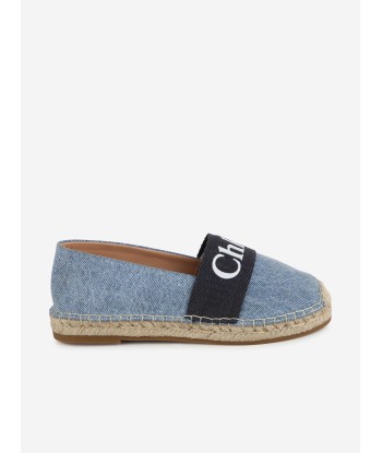 Chloé Girls Denim Espadrilles in Blue sélection de produits