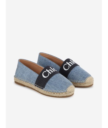 Chloé Girls Denim Espadrilles in Blue sélection de produits