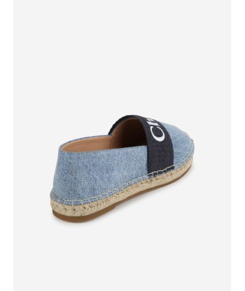 Chloé Girls Denim Espadrilles in Blue sélection de produits