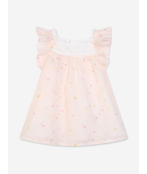 Chloé Baby Girls Dress And Soft Toy Gift Set in Pink en stock