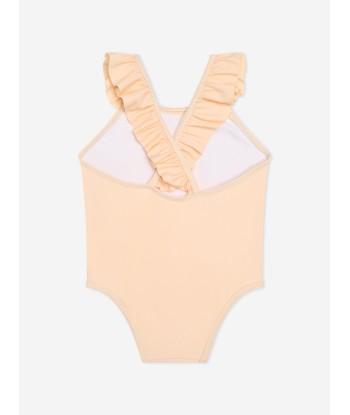 Chloé Baby Girls Logo Swimsuit in Pink À commander