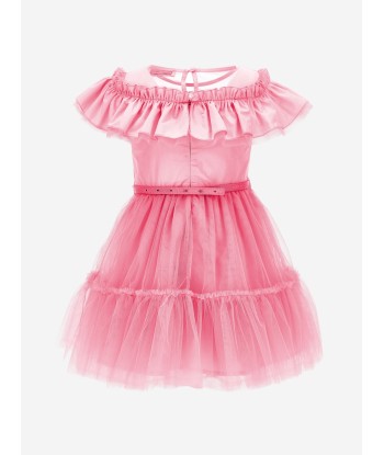 Monnalisa Girls Tulle Dress in Pink Economisez 