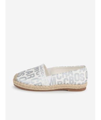 MARC JACOBS Girls Logo Espadrilles in Ivory pas cher 