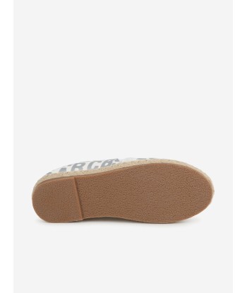 MARC JACOBS Girls Logo Espadrilles in Ivory pas cher 