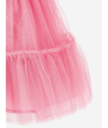 Monnalisa Girls Tulle Dress in Pink Economisez 