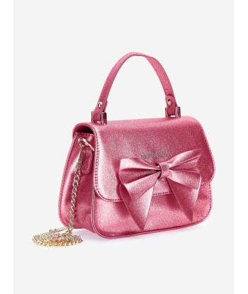 Monnalisa Girls Glitter Bow Handbag in Pink (21cm) Jusqu'à 80% De Réduction