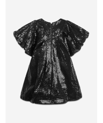 MARC JACOBS Girls Sequinned Occasion Dress in Black shop