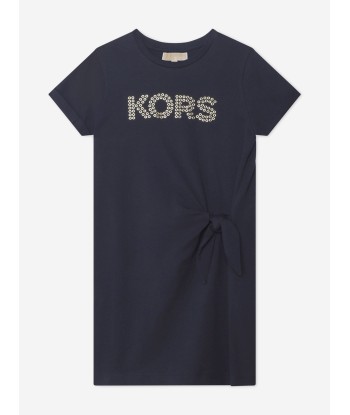 Michael Kors Girls Studded Logo Dress in Navy s'inspire de l'anatomie humaine