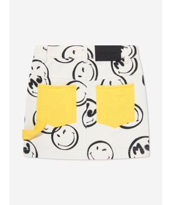 MARC JACOBS Girls Smiley Print Skirt in Ivory Les magasins à Paris