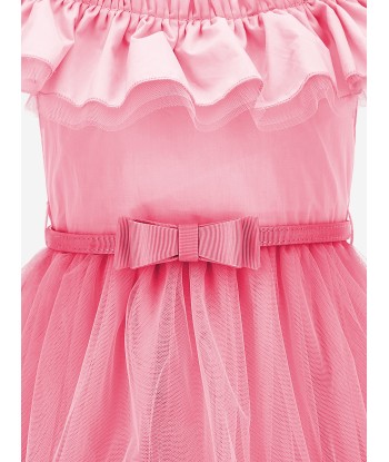 Monnalisa Girls Tulle Dress in Pink Economisez 