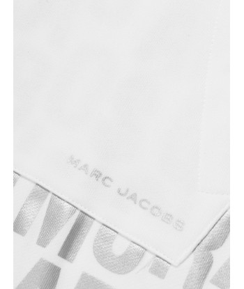 MARC JACOBS Girls Hooded Sweater Dress in Ivory acheter