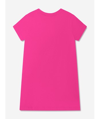 Michael Kors Girls Studded Logo Dress in Pink les muscles