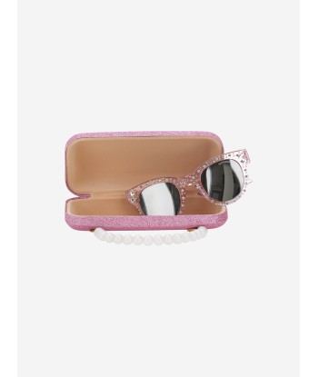 Monnalisa Girls Star Sunglasses With Case in Pink acheter en ligne