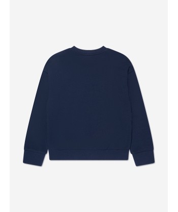 Michael Kors Girls Logo Print Sweatshirt in Navy de la marque