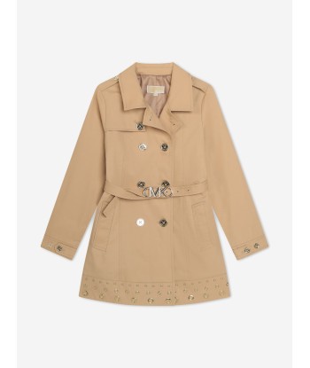 Michael Kors Girls Trench Coat in Brown Comparez et commandez 