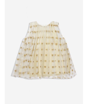 Michael Kors Baby Girls Dress With Knickers And Headband in Ivory de la marque