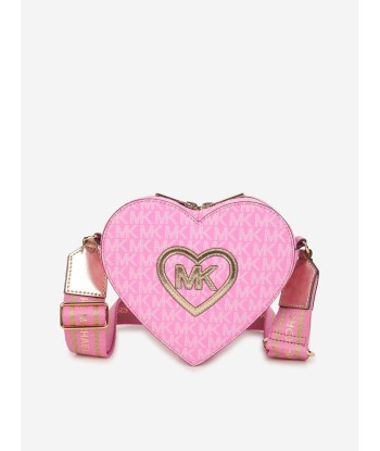 Michael Kors Girls Heart Shoulder Bag in Pink (16cm) outlet