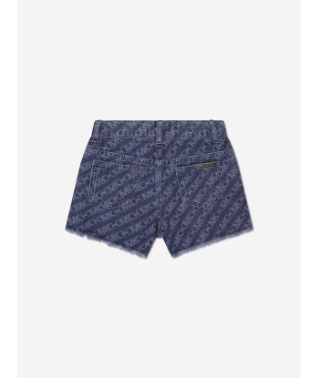 Michael Kors Girls Logo Denim Shorts in Blue vente chaude votre 