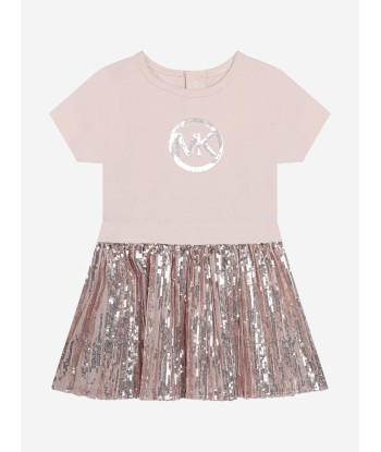 Michael Kors Baby Girls Sequin Dress With Knickers in Pink En savoir plus