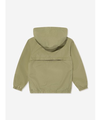 Timberland Boys Hooded Windbreaker in Green Jusqu'à 80% De Réduction