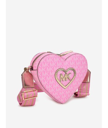 Michael Kors Girls Heart Shoulder Bag in Pink (16cm) outlet